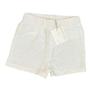 Analogie Toddler White Shorts Size 3X Gauze New Cotton Wedding